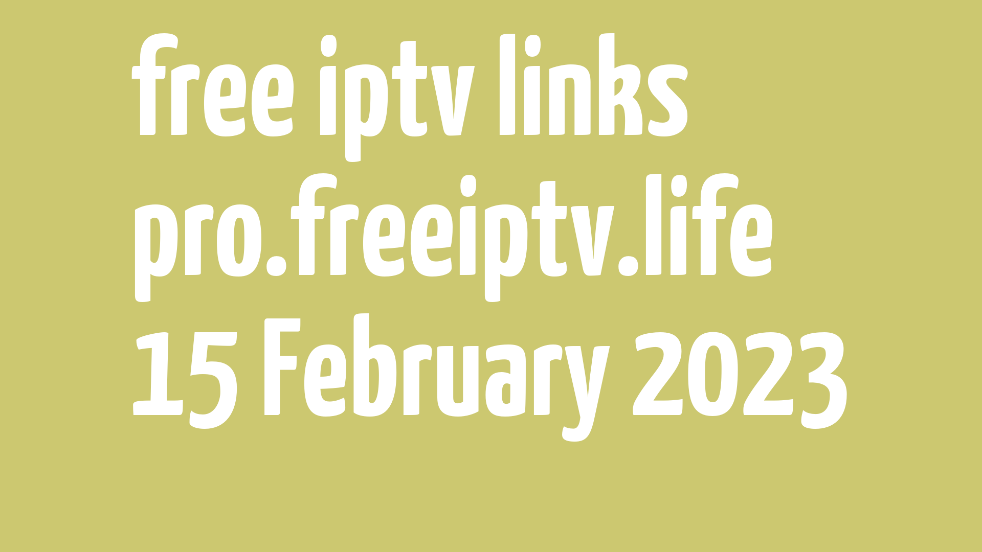 free iptv links 140223